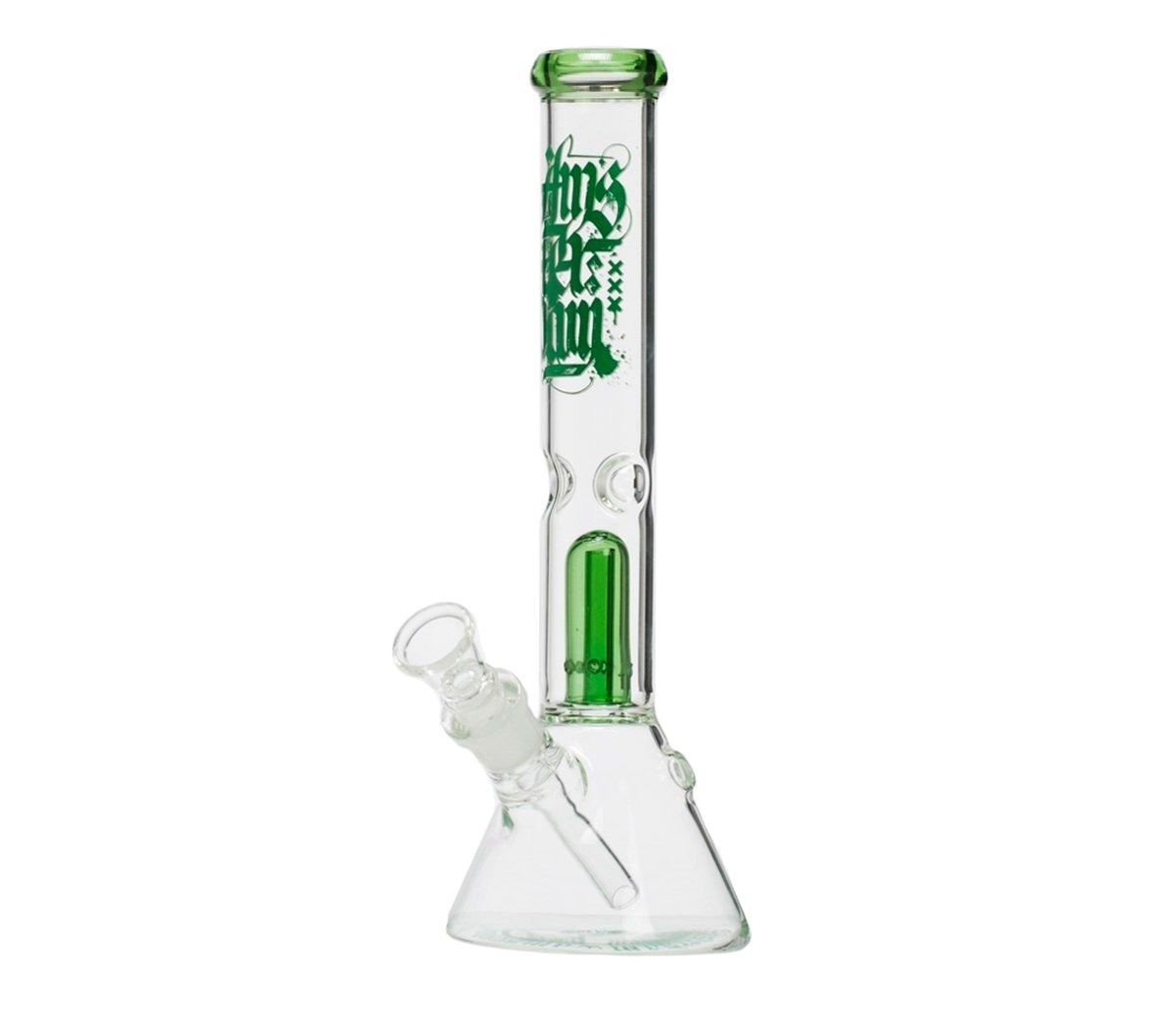 Amsterdam Glass Perc Beaker Bong - Green