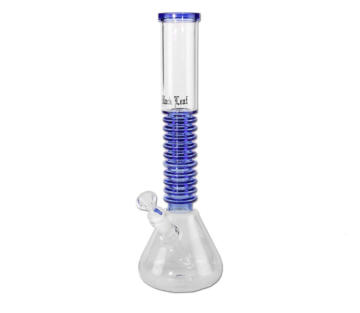Black Leaf Flask Bong Rings - 39 cm - Blue