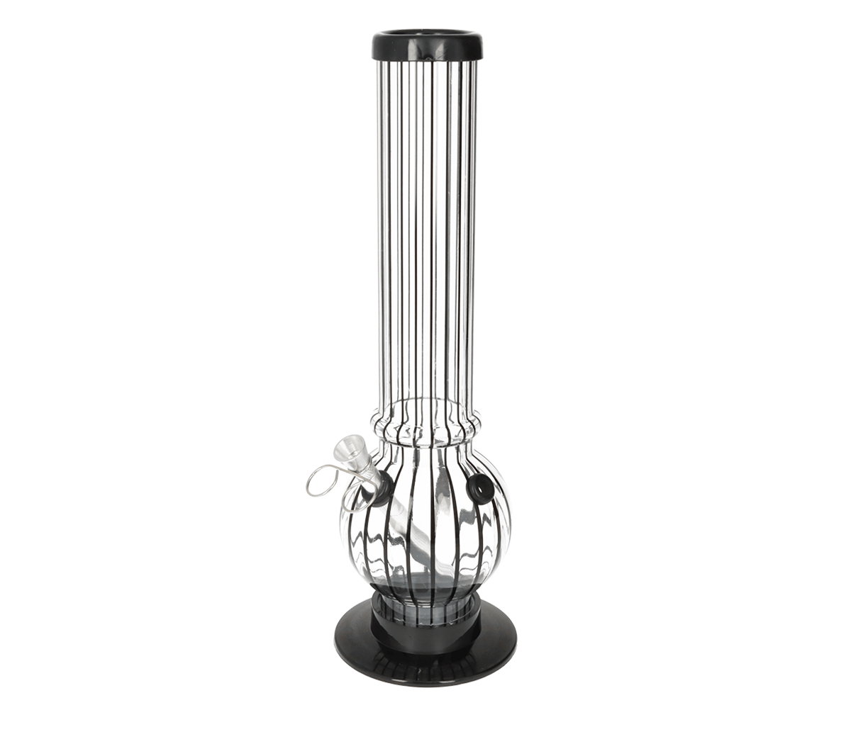 Black Stripe Acryl Bong with Lift Bowl