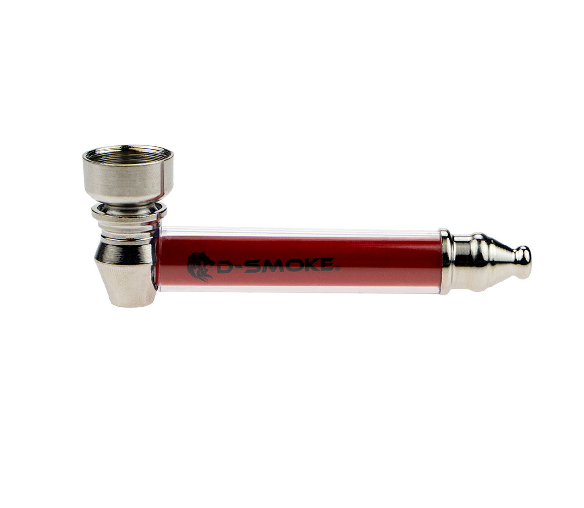 D-SMOKE Metal Weed & Hash Pipe - Red
