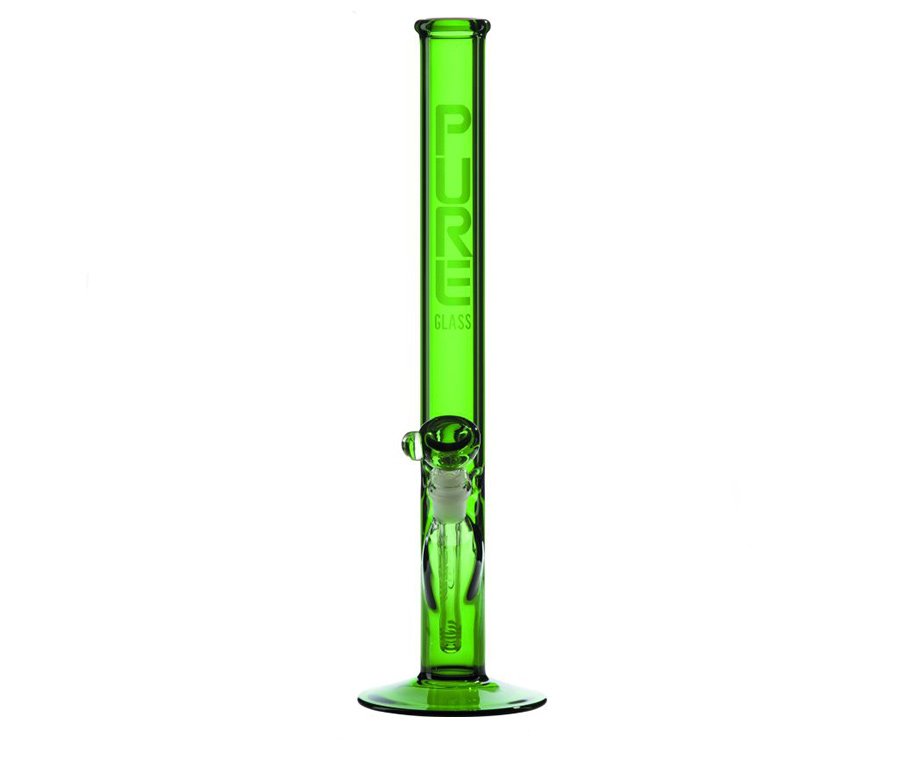 Pure Glass 50mm 18 inch Classic Straight Green - waterpijp-bong.nl