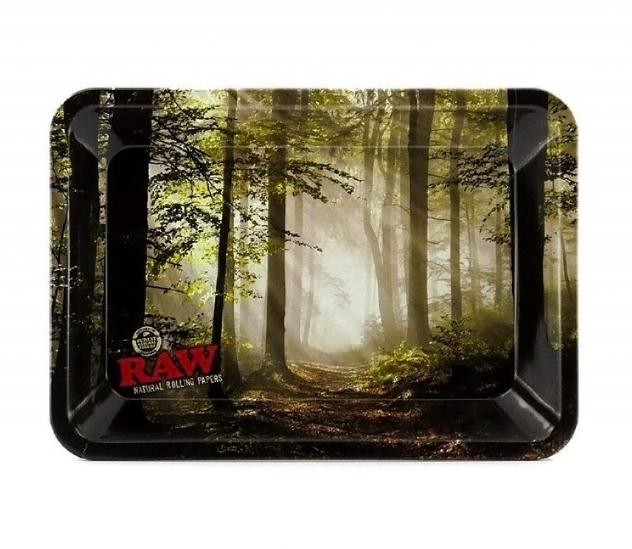 RAW Metal Rolling Tray 'Forest' - Waterpijp-bong.nl