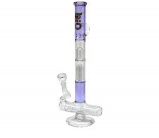 Bio Glass Vacuum inline + 6 arm Tree Perc Bong PU