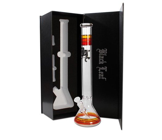 Black Leaf Flask Bong Ice in Gift Box red - Waterpijp-bong.nl