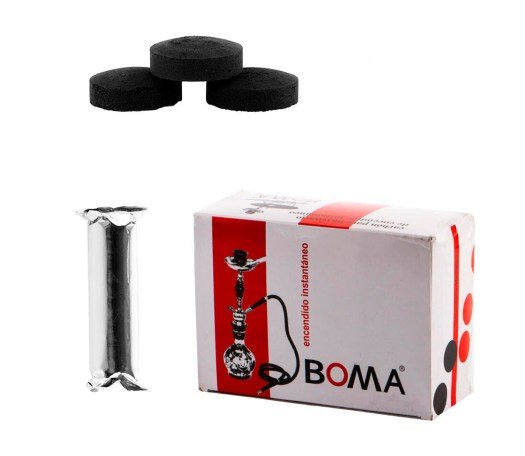 Boma Charcoal - Houtskool rond 40mm - 100 stk - Waterpijp-bong.nl