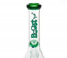 Boost Pro Beaker Green Glass Ice Bong - Waterpijp-bong.nl