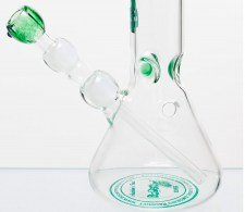 Boost Pro Beaker Green Glass Ice Bong - Waterpijp-bong.nl