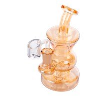 Bronze Gold Dab Bubbler Bong - Limited Edition