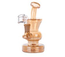 Bronze Gold Dab Bubbler Bong - Limited Edition