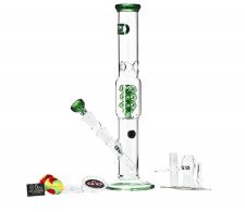 Clear Green Cane GG Bong with Luxury leather Case