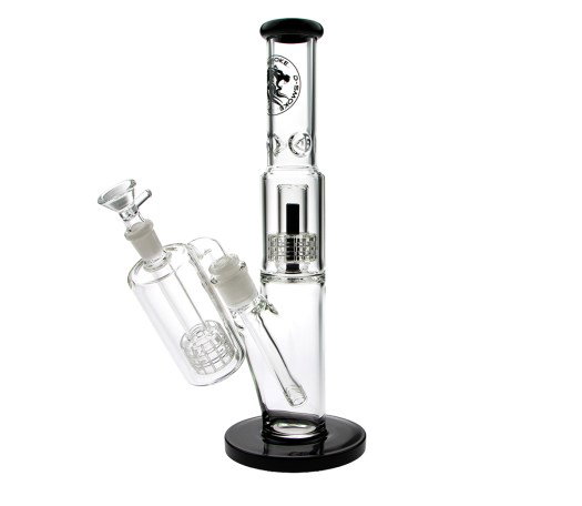 D-SMOKE Ascension Bong met Precooler – Black | Ice Bong