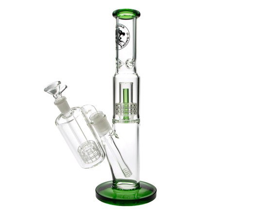 D-SMOKE Ascension Bong met Precooler – Green | Ice Bong