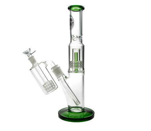 D-SMOKE Ascension Bong met Precooler – Green | Ice Bong