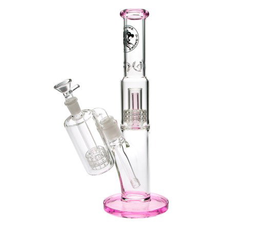D-SMOKE Ascension Bong met Precooler – Pink | Ice Bong