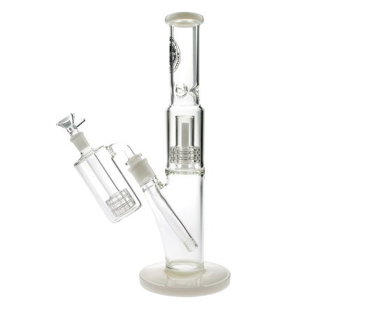 D-SMOKE Ascension Bong met Precooler – White | Ice Bong