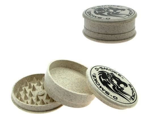 D-SMOKE BioCrusher Natuurlijke Grinder 61 mm - 3-Part