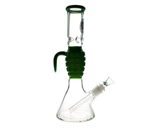 D-SMOKE Grenade Ice Bong - Green