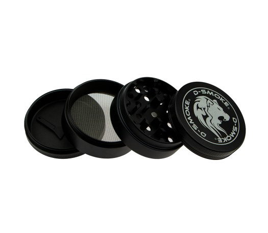 D-SMOKE Matrix Grinder 63 mm Zwart | 4-delige Metalen Grinder