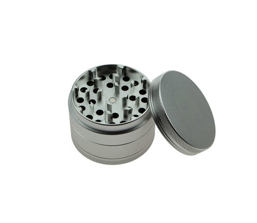 D-SMOKE Matrix Grinder 63 mm Zilver | 4-delige Metalen Grinder