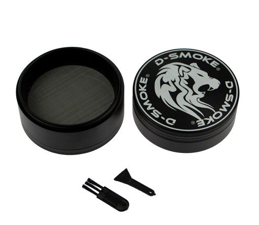 D-SMOKE Matrix XL Grinder 75 mm - 4-Part - Black