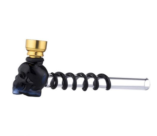 Fancy Skull Glass Pipe