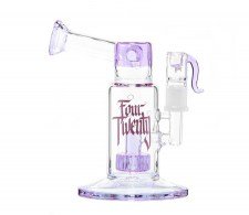 FourTwenty Saxo Purple Pink Bubbler Bong