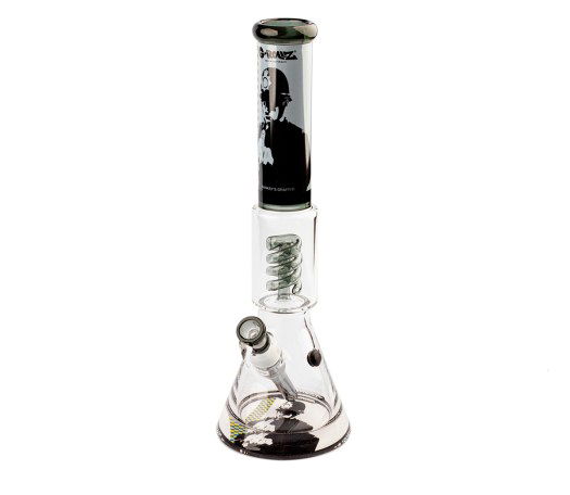 G-Rollz Banksy Graffiti Rude Copper Spiral Perc Bong