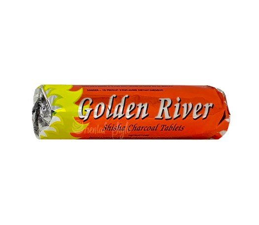 Golden River Shisha kooltjes 33 mm - Rol 10 stuks - Waterpijp-bong.nl
