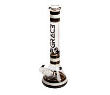 Grace Glass Classic Ice Bong Black - 7 mm