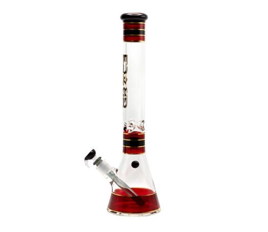 Grace Glass Classic Ice Bong Red - 7 mm