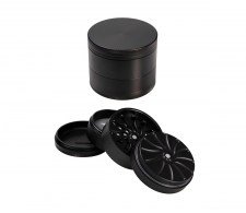 Masher Aluminium Grinder 4-part Black 53mm