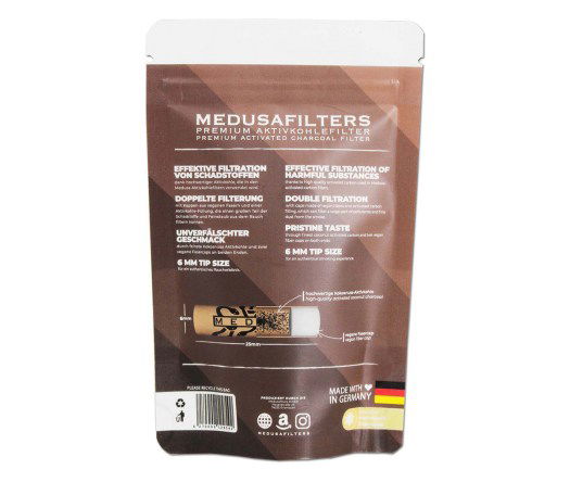 Medusafilters - Activated Charcoal Filters - Organic - 6 mm