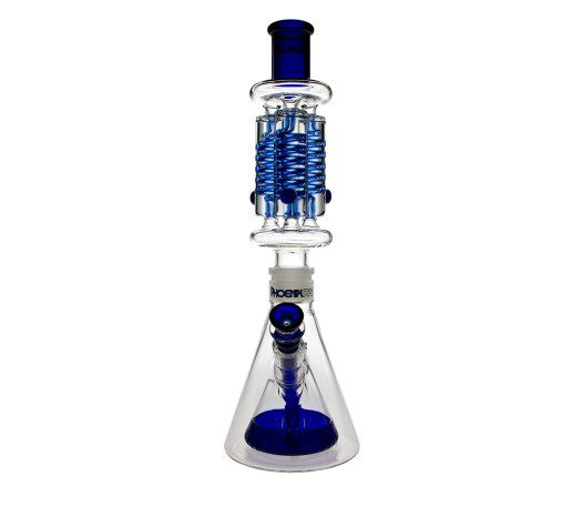 Phoenix Defcon Triple Freezable Coil Bong - Blue
