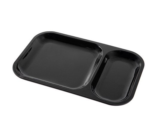 Rolling Tray Compartment Black 