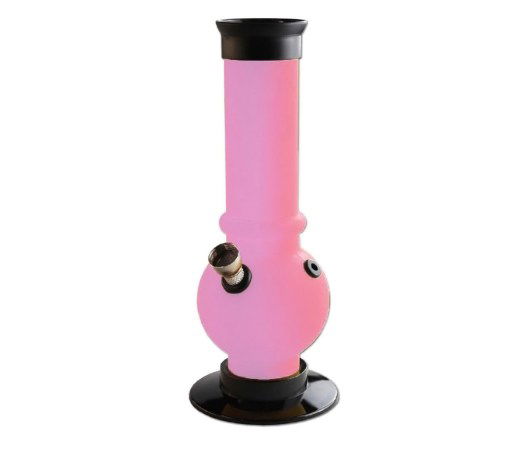 Roze lichtgewicht kleine bong - Acryl