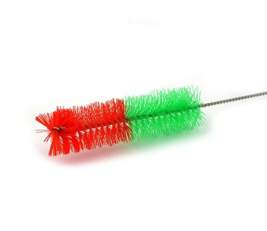 Bong brush Stainless 30cm rood/groen