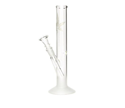 Sand Leaf Straight bong 35 cm - www.waterpijp-bong.nl