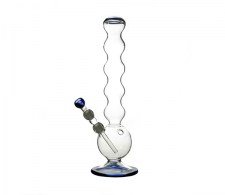 Wave Boost Glass Bong transparant