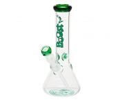 Boost Pro Beaker Green Glass Ice Bong 