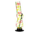Colored Leaves Acrylic 420 Gripper Bong 32 cm