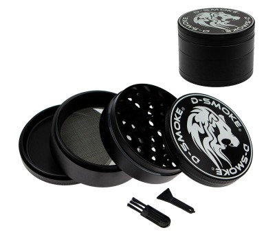 D-SMOKE Matrix XL Grinder 75 mm - 4-Part - Black