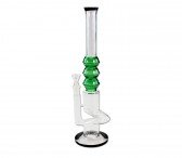 Glass Bong with HoneyComb Diffuser green