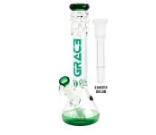 Grace Glass Pearl Glass Bong Green