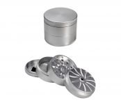 Masher Aluminium Grinder 4-part Silver 53mm