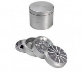 Masher Aluminium Grinder 4-part Silver