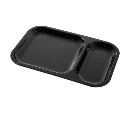 Rolling Tray Compartment Black 