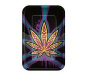 Rolling Tray Neon Leaves