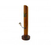 Bamboe Bong with Leaf 30cm bruin