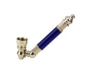 Hooked Metal Pipe 11cm paars / blauw
