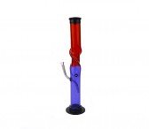 Straight Twisted Acryl Bong rood paars
